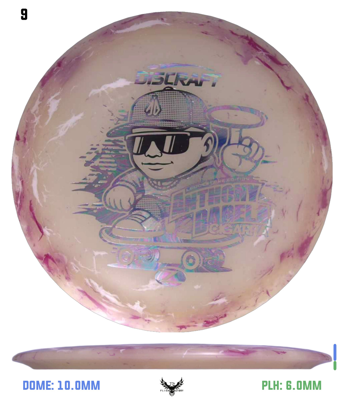 Discraft Anthony Barela Jawbreaker Z Glo Cigarra - Ledgestone 2025 Finale