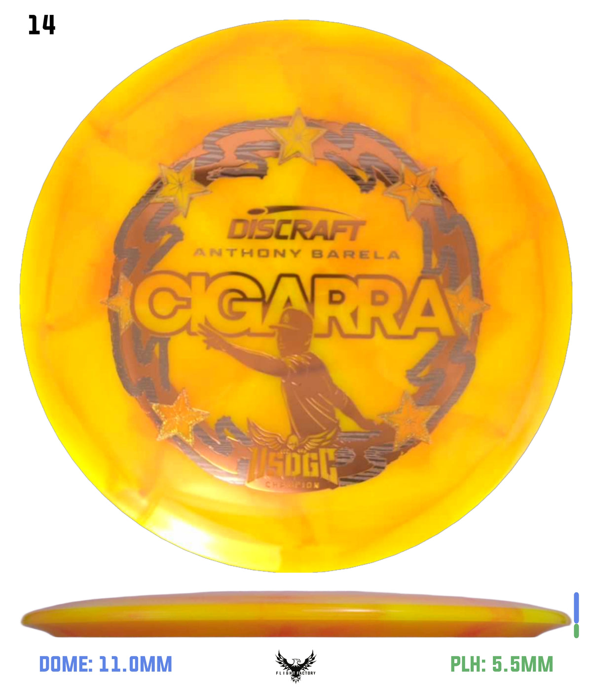 Discraft Anthony Barela Z Swirl Cigarra - 2025 USDGC Champion
