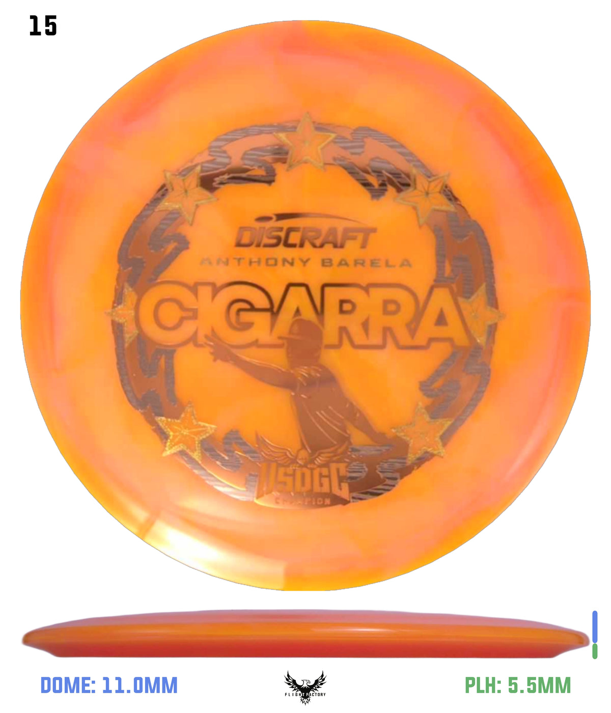 Discraft Anthony Barela Z Swirl Cigarra - 2025 USDGC Champion
