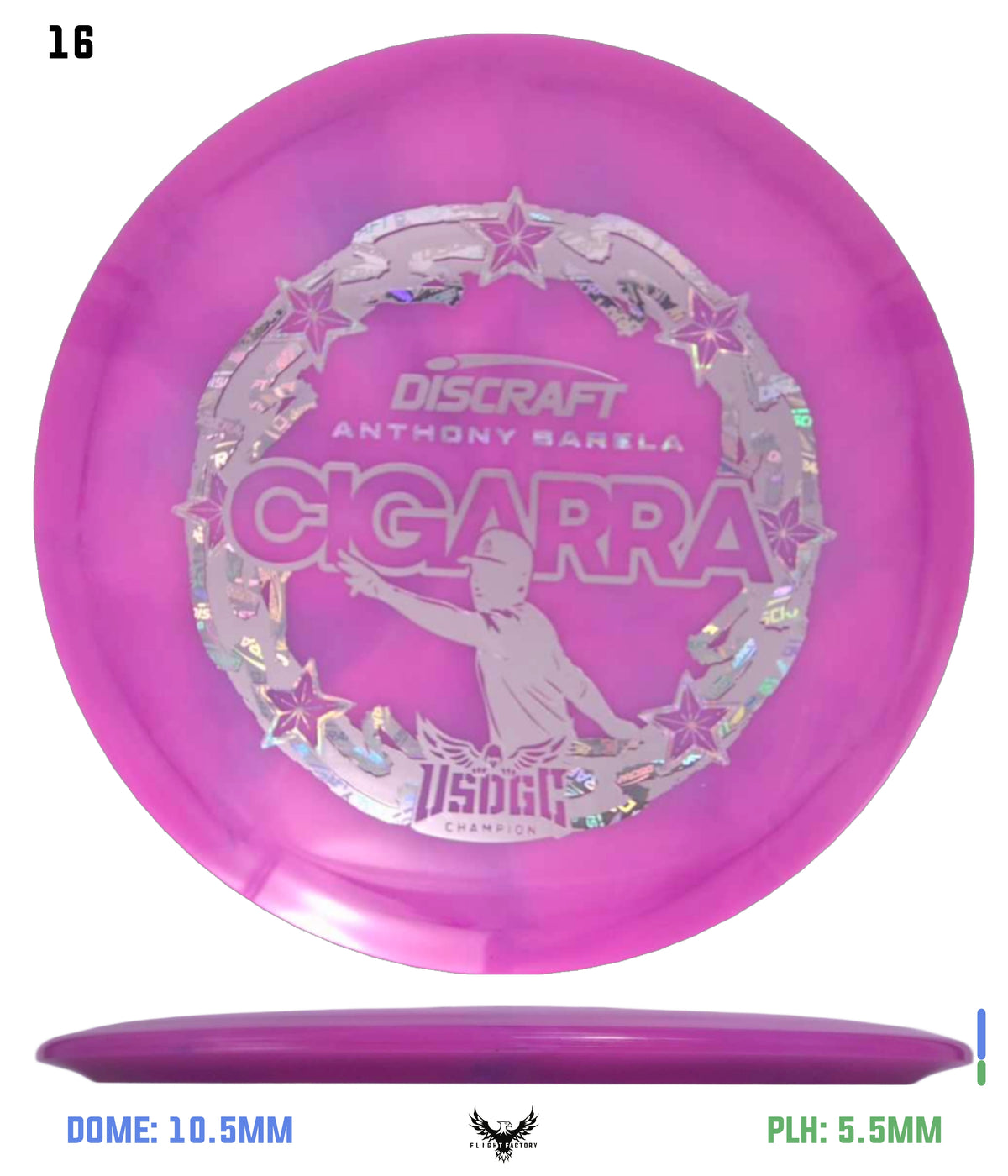 Discraft Anthony Barela Z Swirl Cigarra - 2025 USDGC Champion