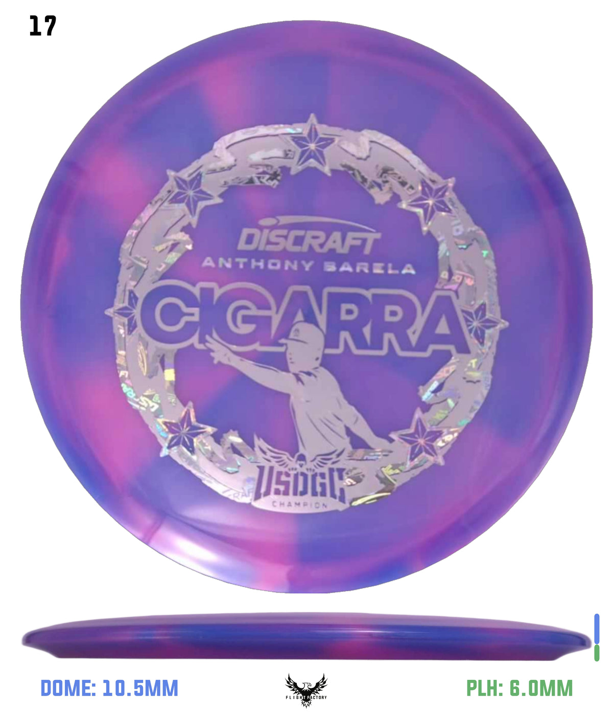 Discraft Anthony Barela Z Swirl Cigarra - 2025 USDGC Champion