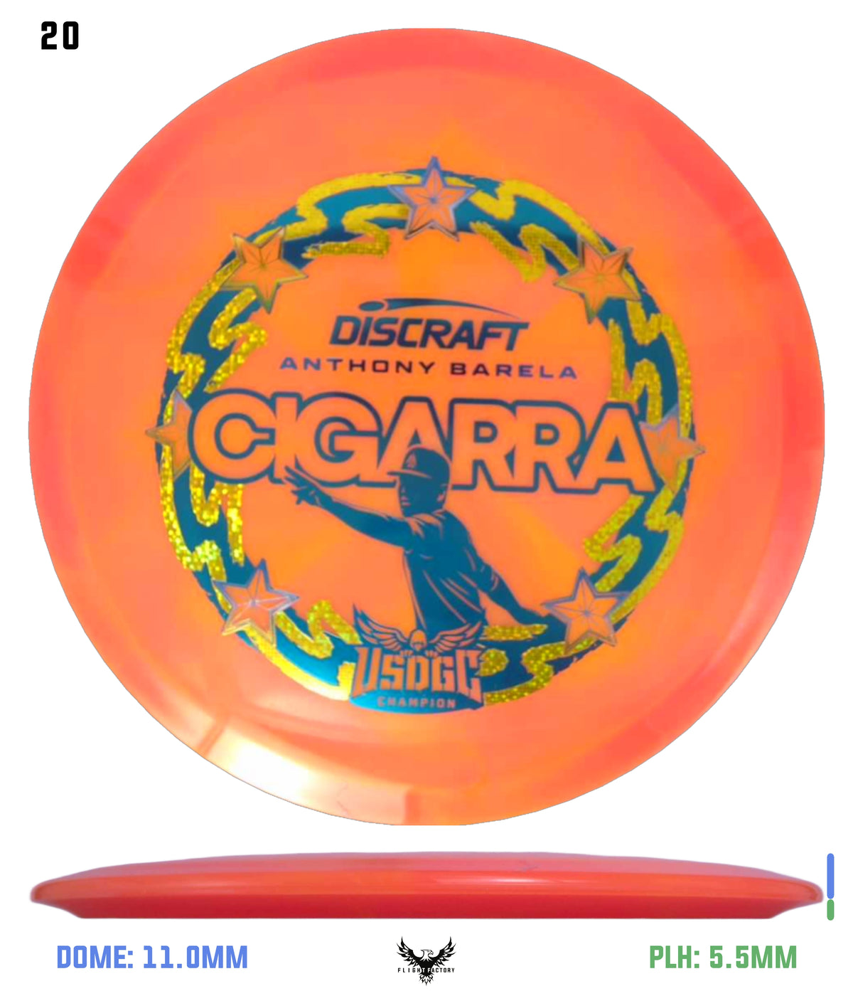 Discraft Anthony Barela Z Swirl Cigarra - 2025 USDGC Champion