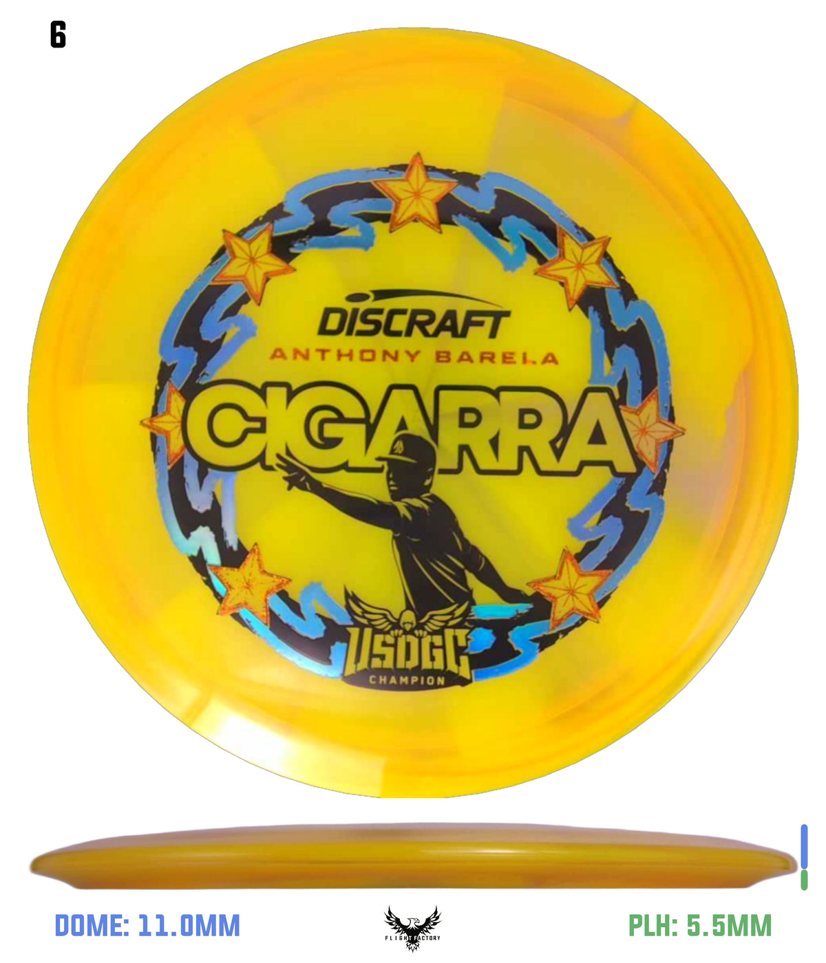 Discraft Anthony Barela Z Swirl Cigarra - 2025 USDGC Champion