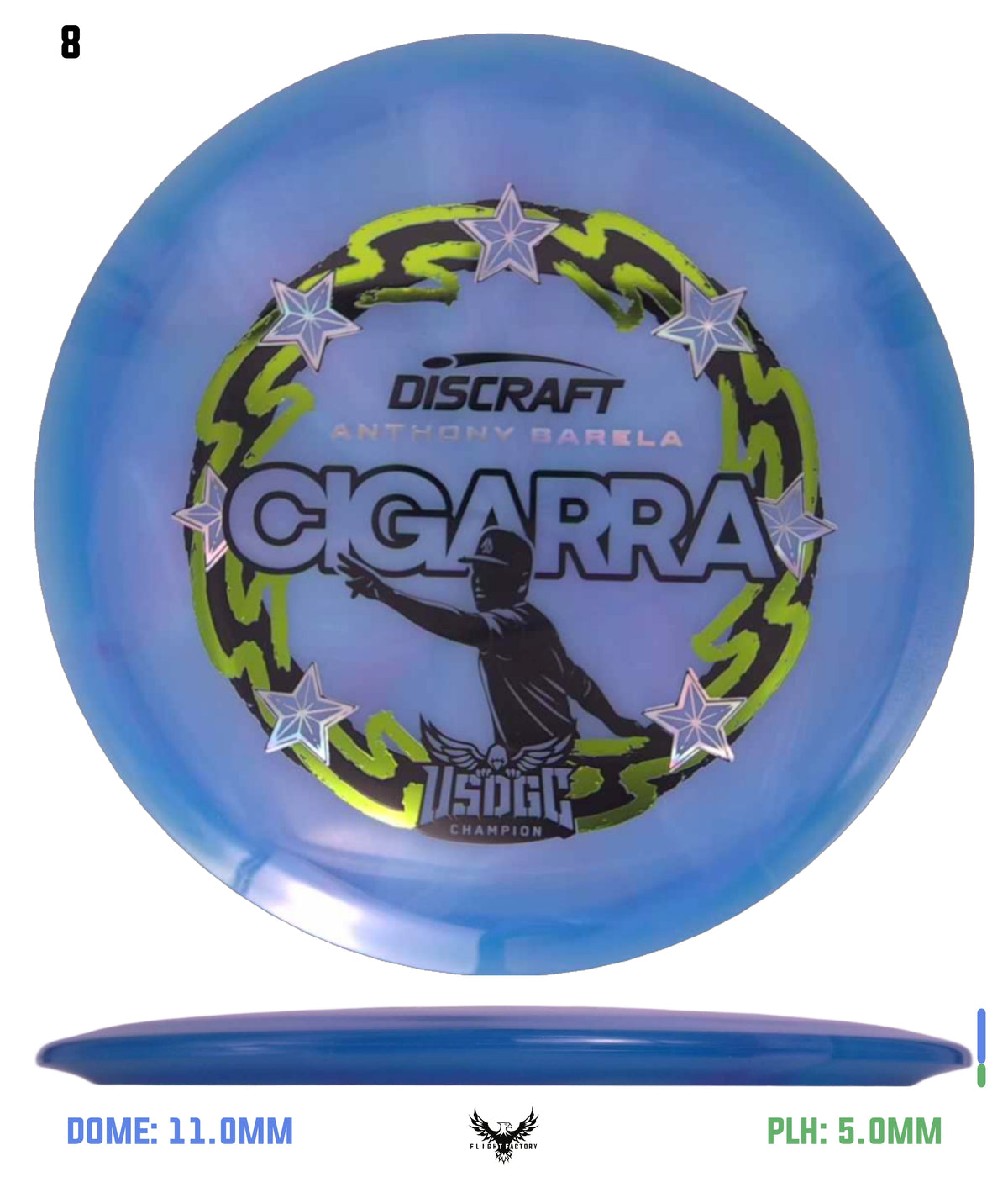 Discraft Anthony Barela Z Swirl Cigarra - 2025 USDGC Champion