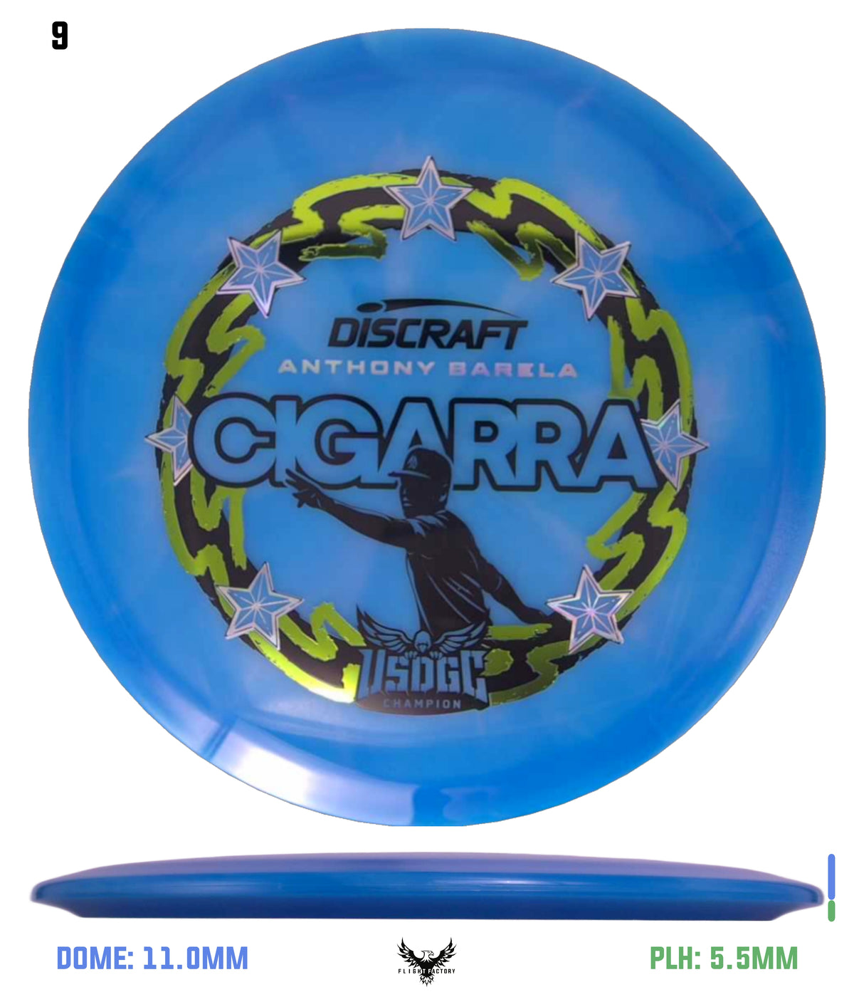 Discraft Anthony Barela Z Swirl Cigarra - 2025 USDGC Champion