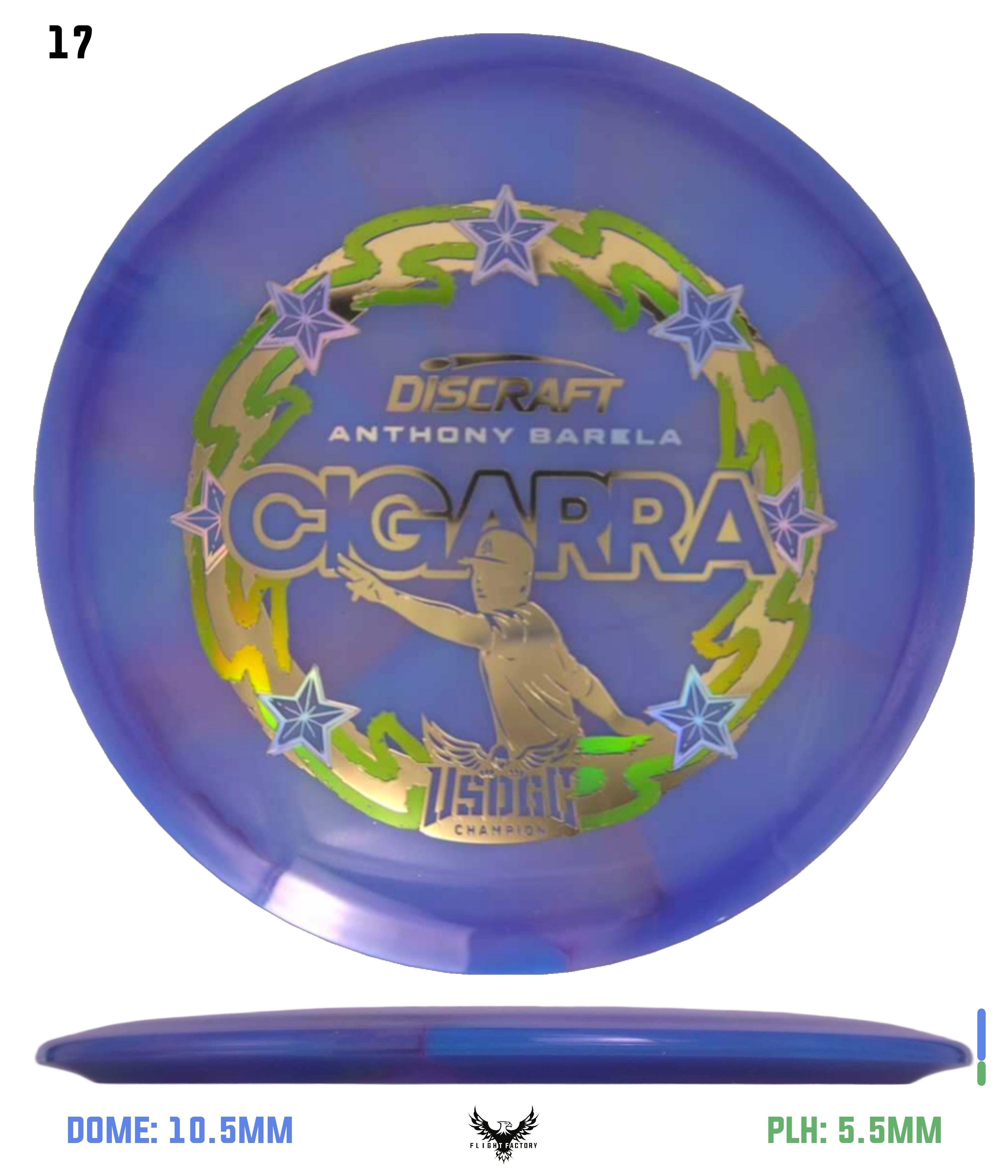 Discraft Anthony Barela Z Swirl Cigarra - 2025 USDGC Champion