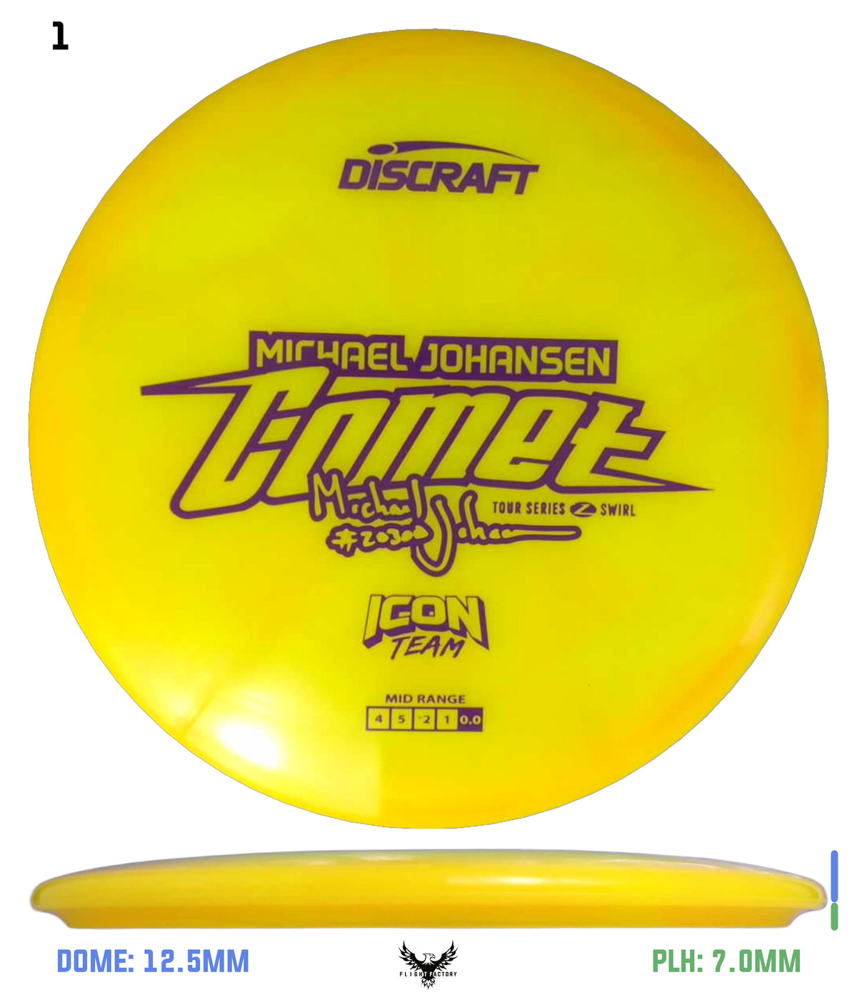 Discraft Tour Series Z Swirl Comet - 2025 Michael Johansen Icon Team