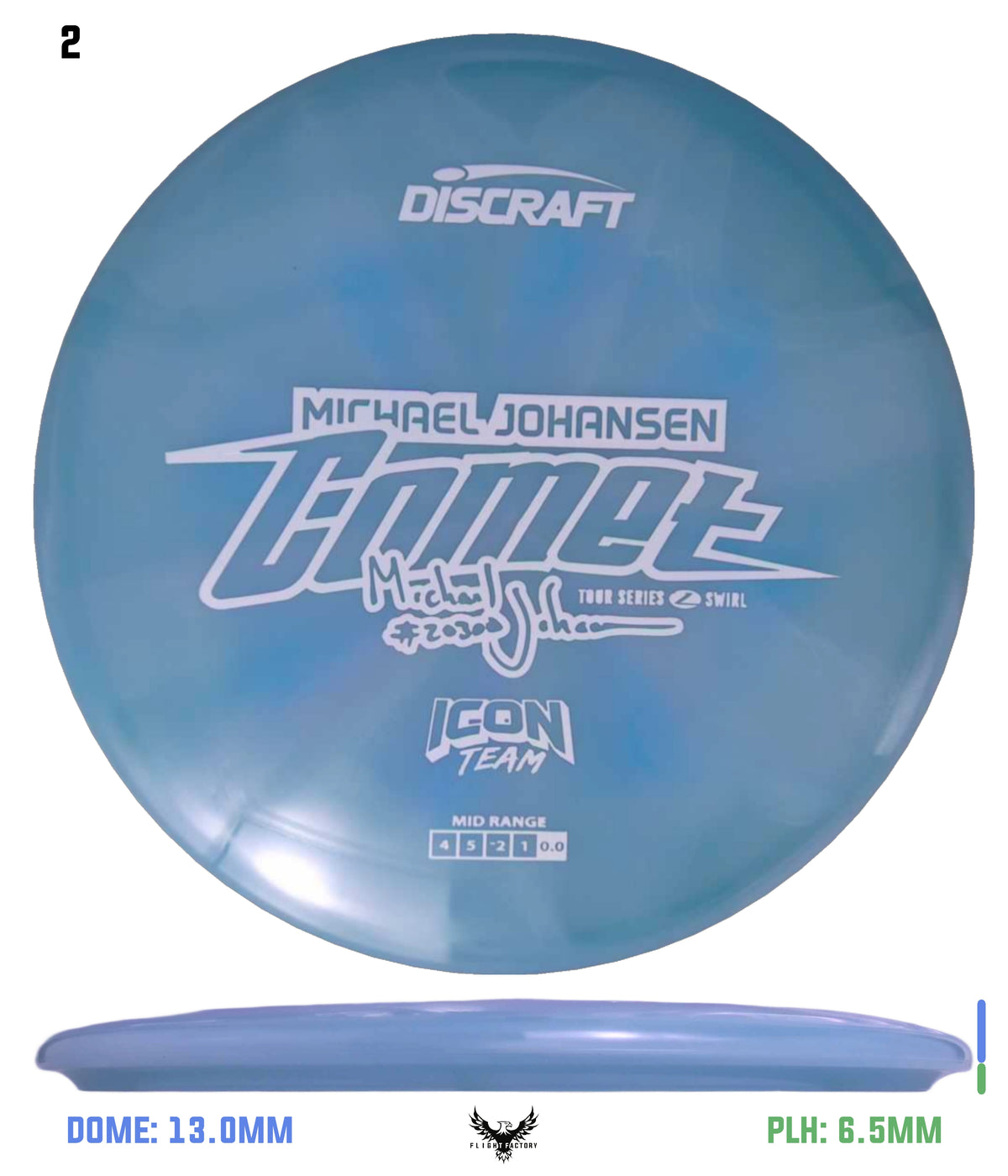 Discraft Tour Series Z Swirl Comet - 2025 Michael Johansen Icon Team