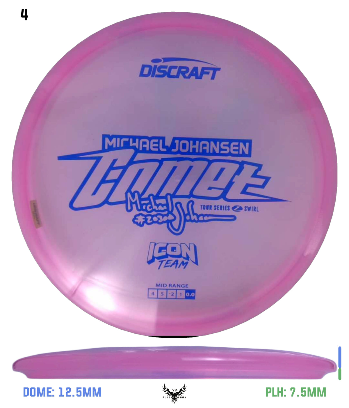Discraft Tour Series Z Swirl Comet - 2025 Michael Johansen Icon Team