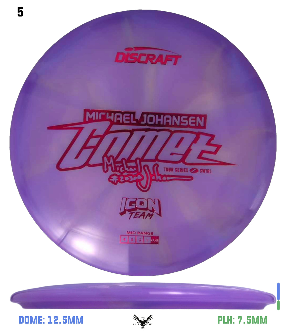 Discraft Tour Series Z Swirl Comet - 2025 Michael Johansen Icon Team