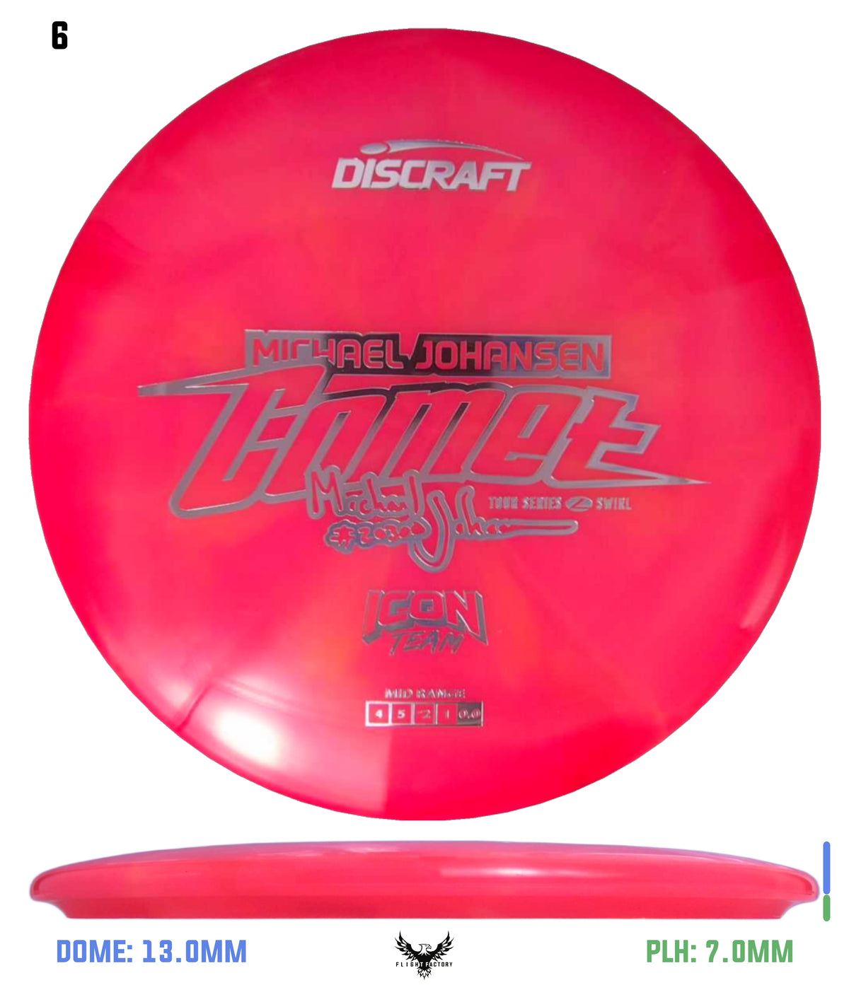 Discraft Tour Series Z Swirl Comet - 2025 Michael Johansen Icon Team