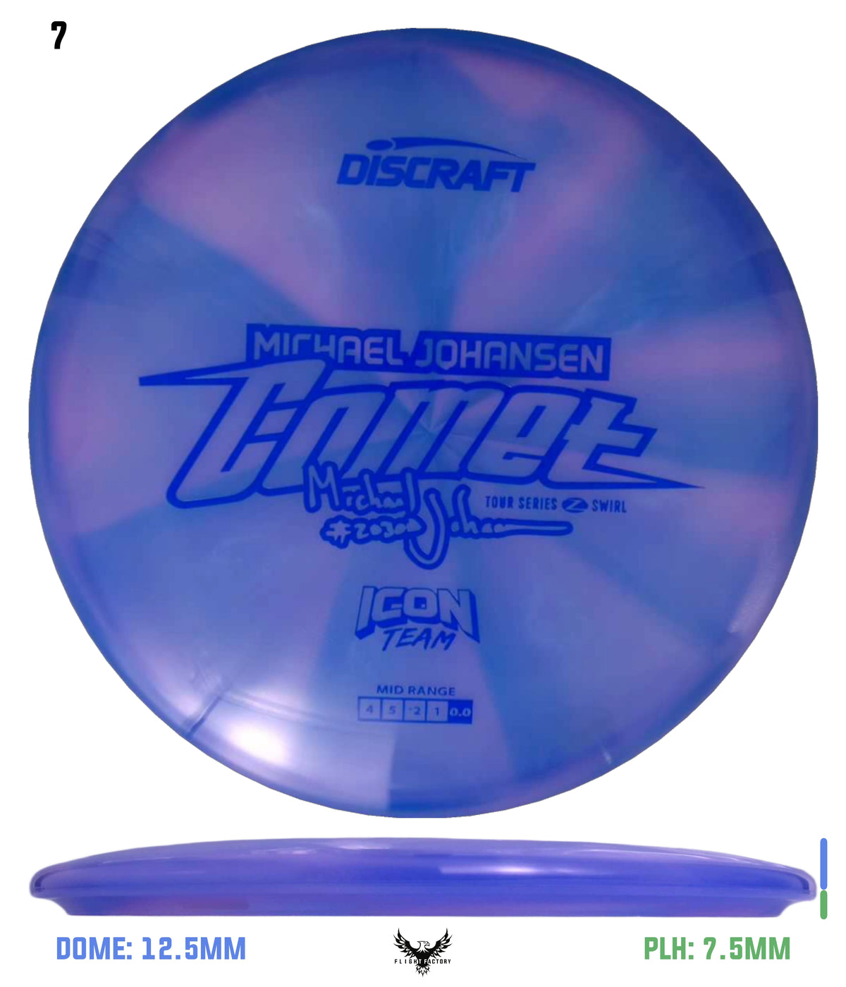 Discraft Tour Series Z Swirl Comet - 2025 Michael Johansen Icon Team