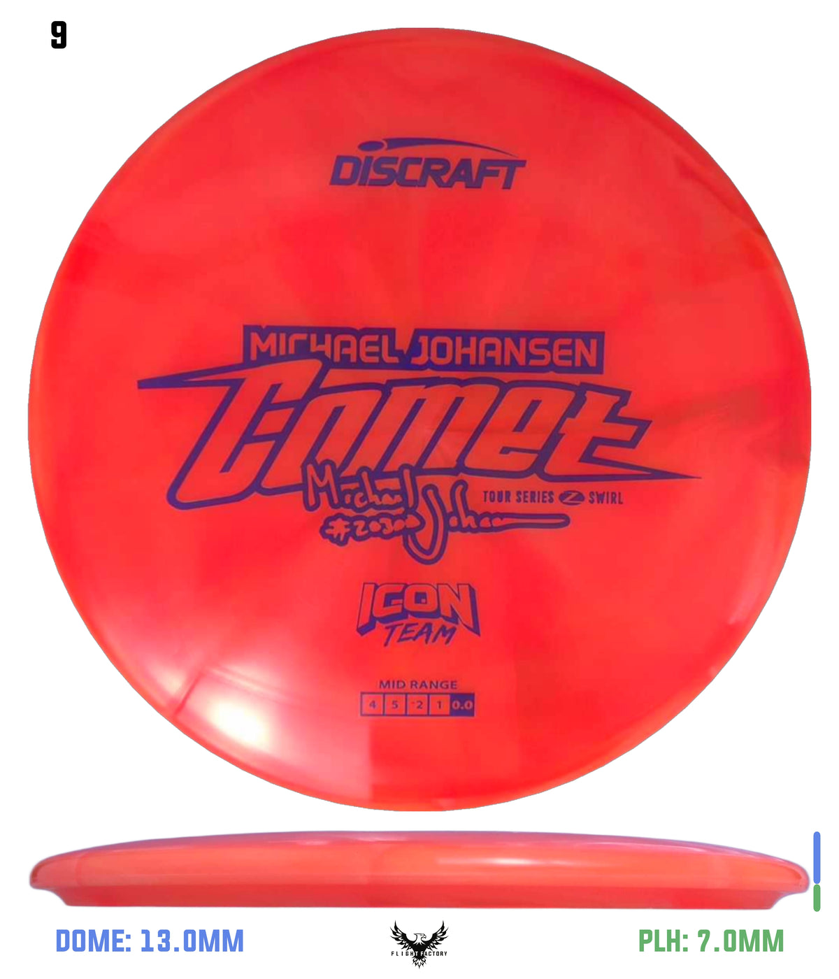 Discraft Tour Series Z Swirl Comet - 2025 Michael Johansen Icon Team