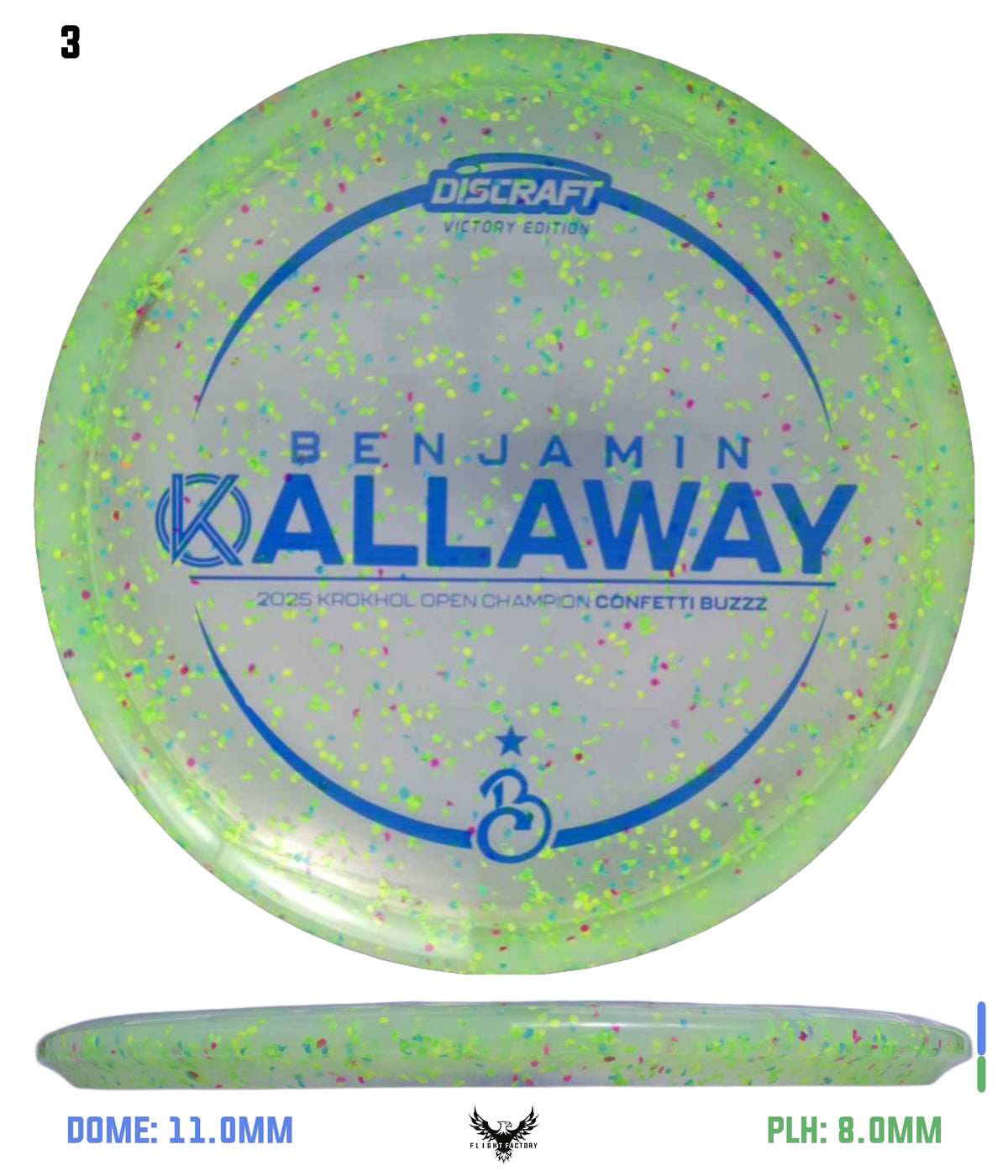 Discraft Ben Callaway Krokhol Champion Z Confetti Buzzz