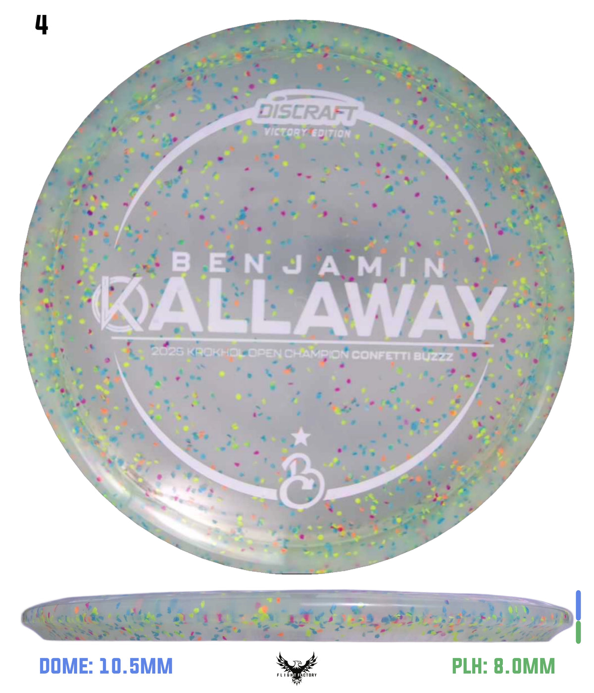 Discraft Ben Callaway Krokhol Champion Z Confetti Buzzz