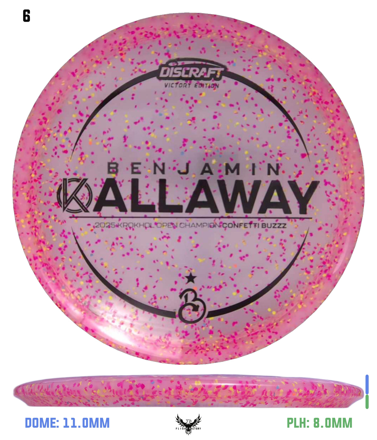 Discraft Ben Callaway Krokhol Champion Z Confetti Buzzz