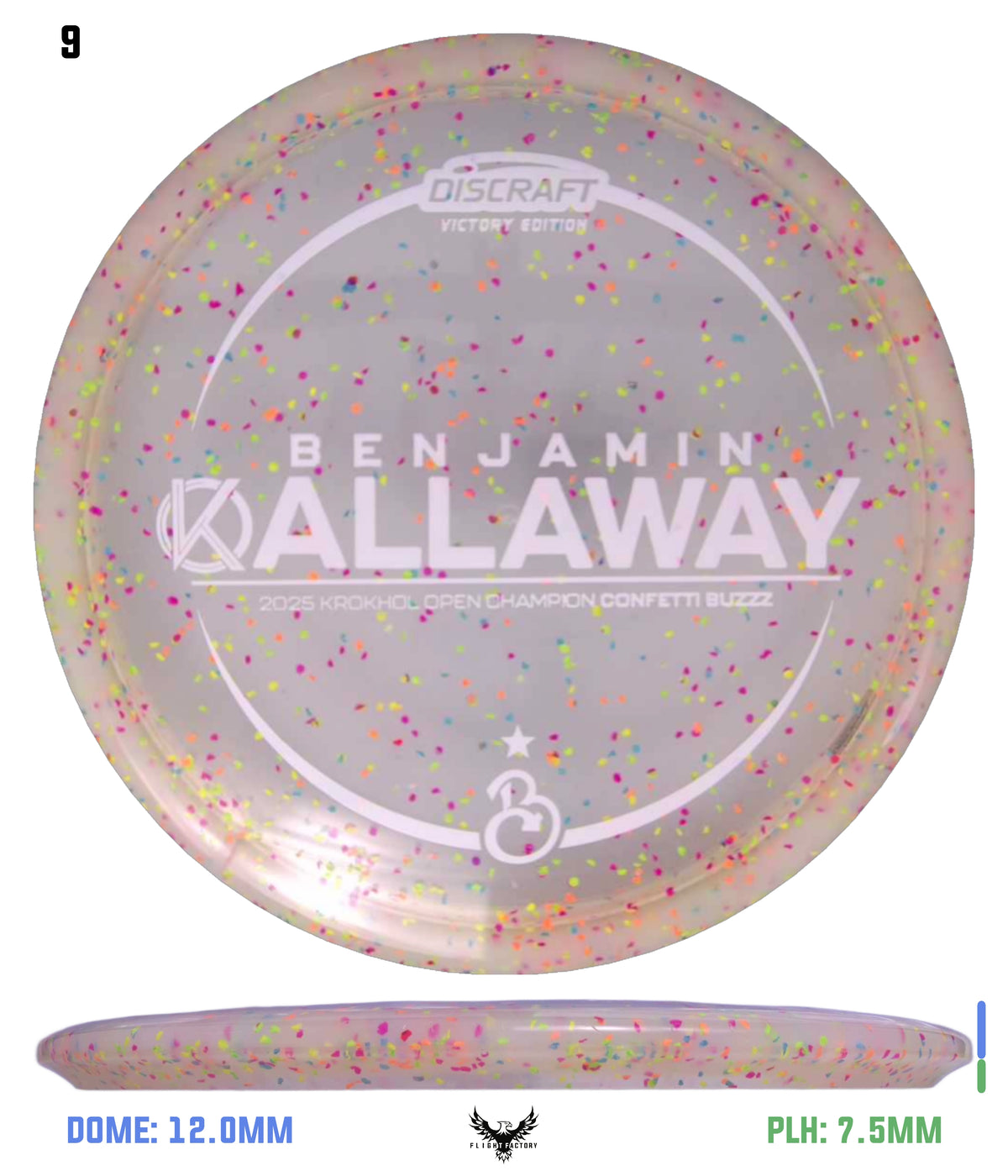 Discraft Ben Callaway Krokhol Champion Z Confetti Buzzz