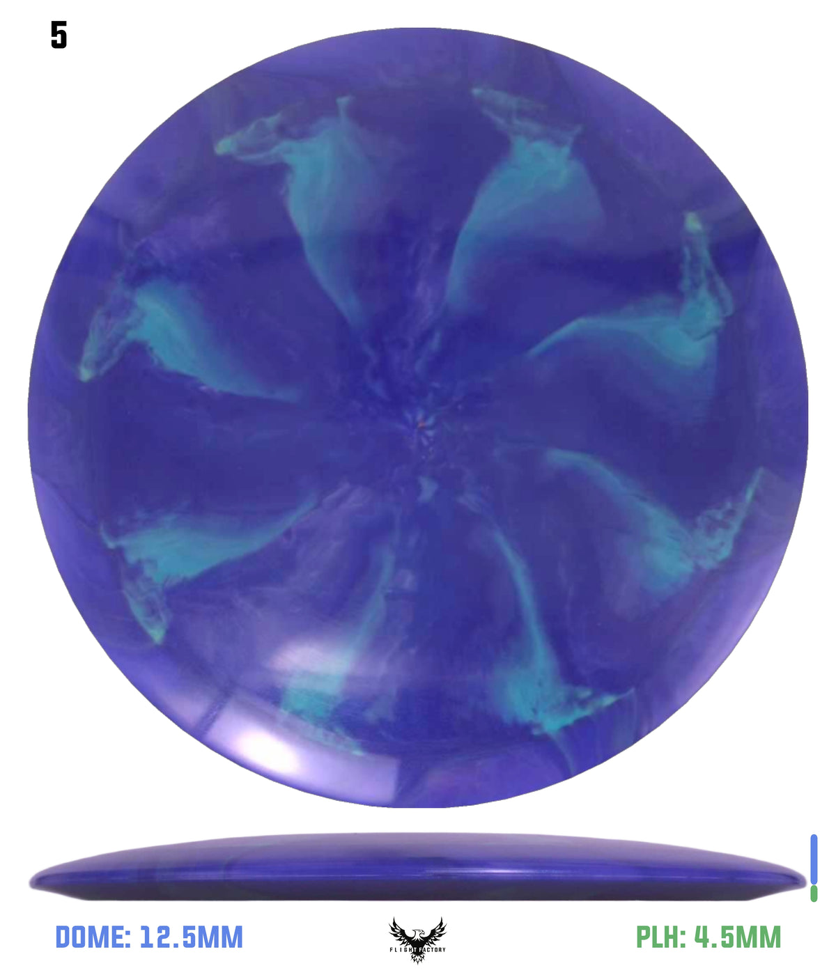 Discraft Paul McBeth x Paige Pierce ESP Swirl Bottom Stamped Drive