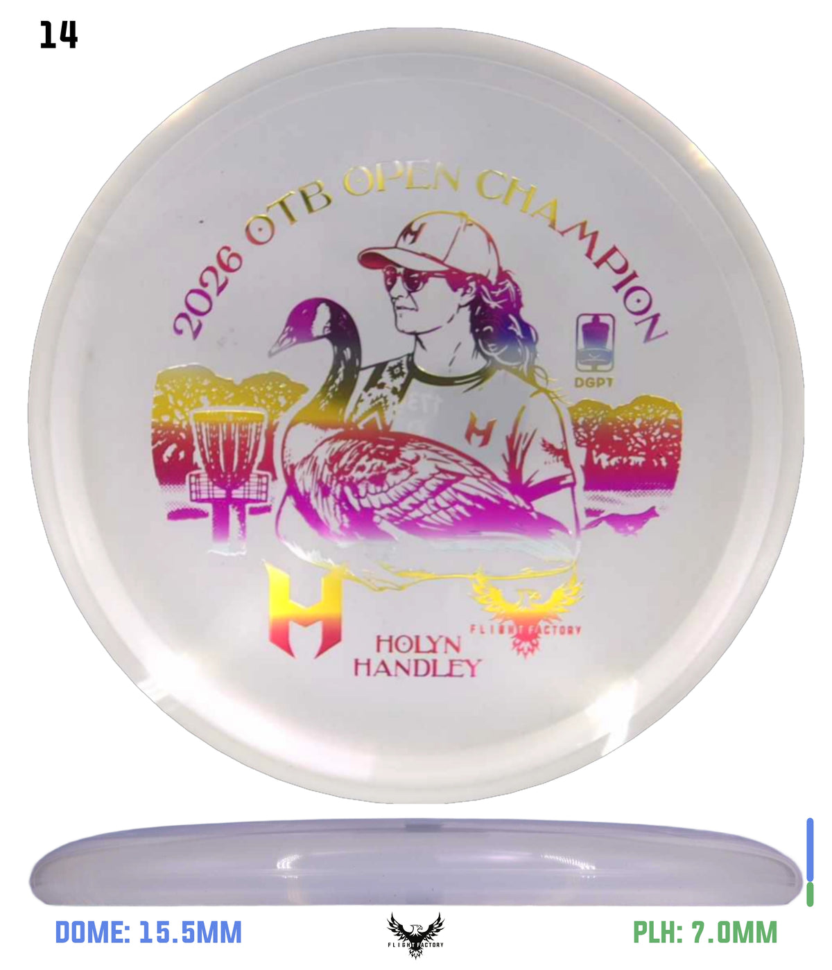 Discraft CryZtal FLX Fierce - Holyn Handley 2026 OTB Champion Commemorative Disc