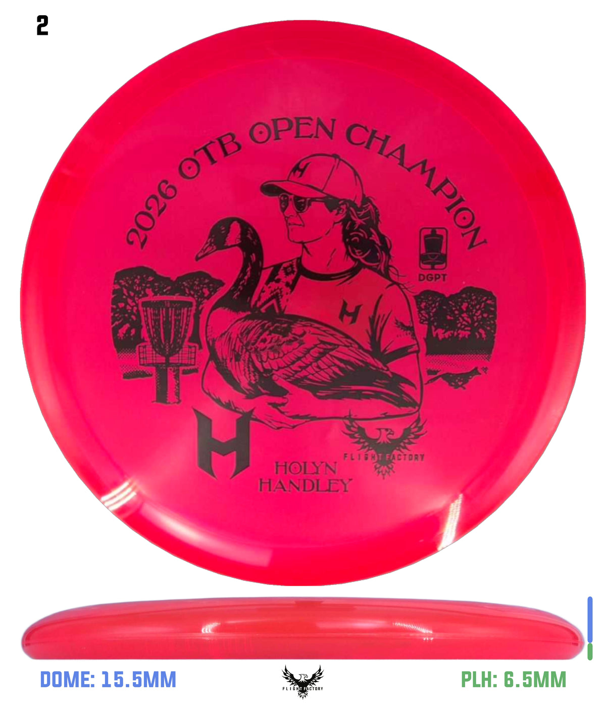 Discraft CryZtal FLX Fierce - Holyn Handley 2026 OTB Champion Commemorative Disc