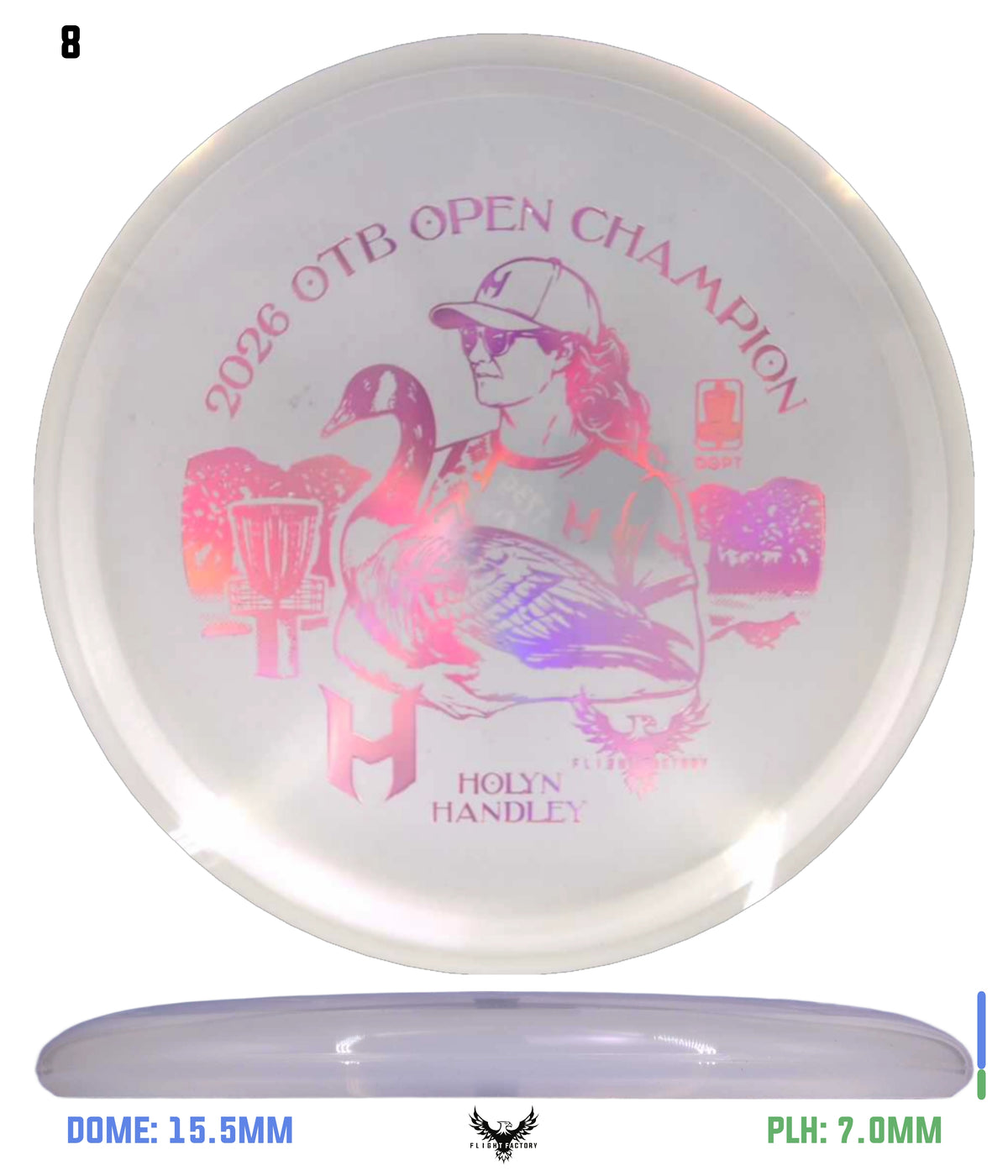 Discraft CryZtal FLX Fierce - Holyn Handley 2026 OTB Champion Commemorative Disc