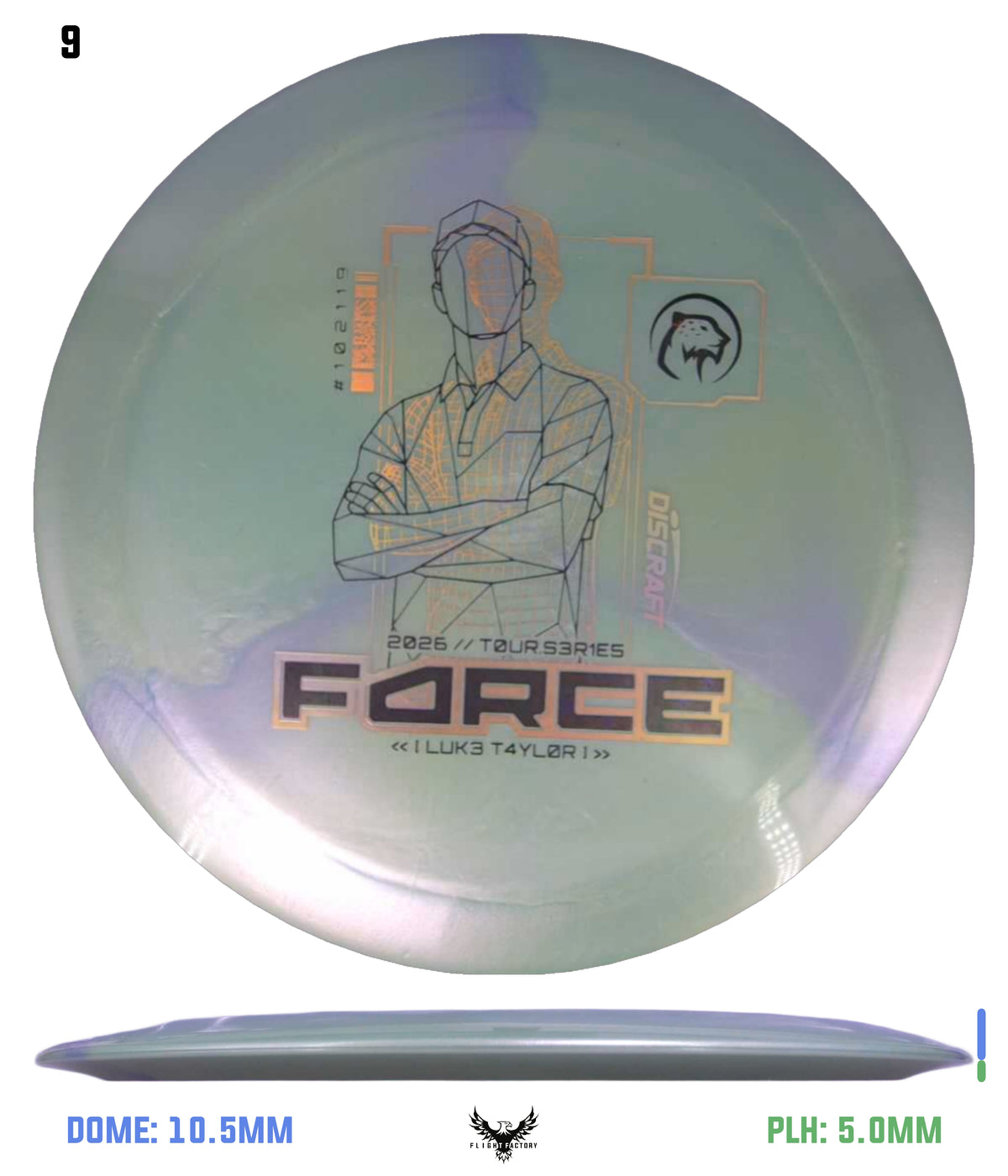 Discraft 2026 Luke Taylor Tour Series V2 Force