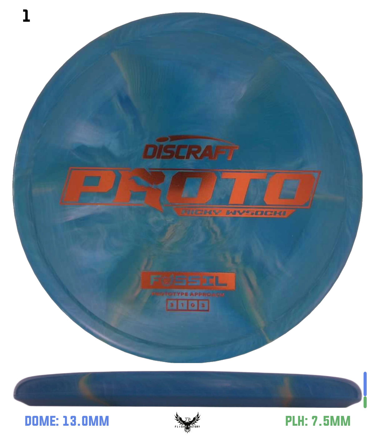 Discraft Ricky Wysocki Prototype Fossil
