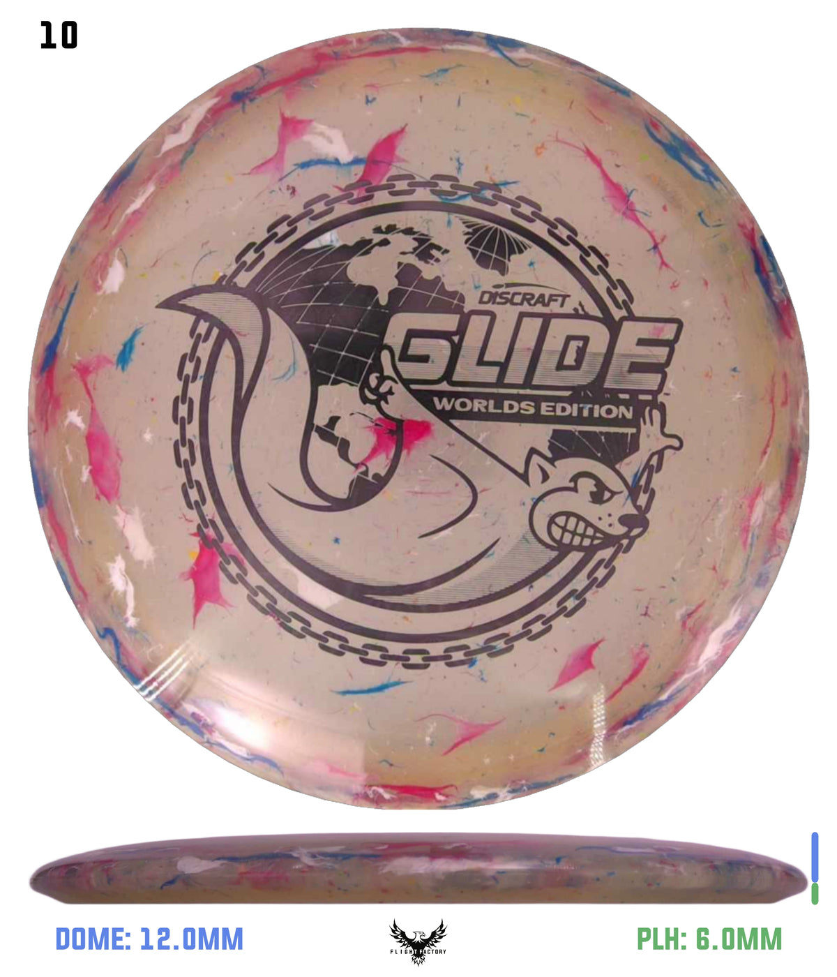 Discraft Jawbreaker Z FLX Glide - "Around the World" 2026 Worlds Edition