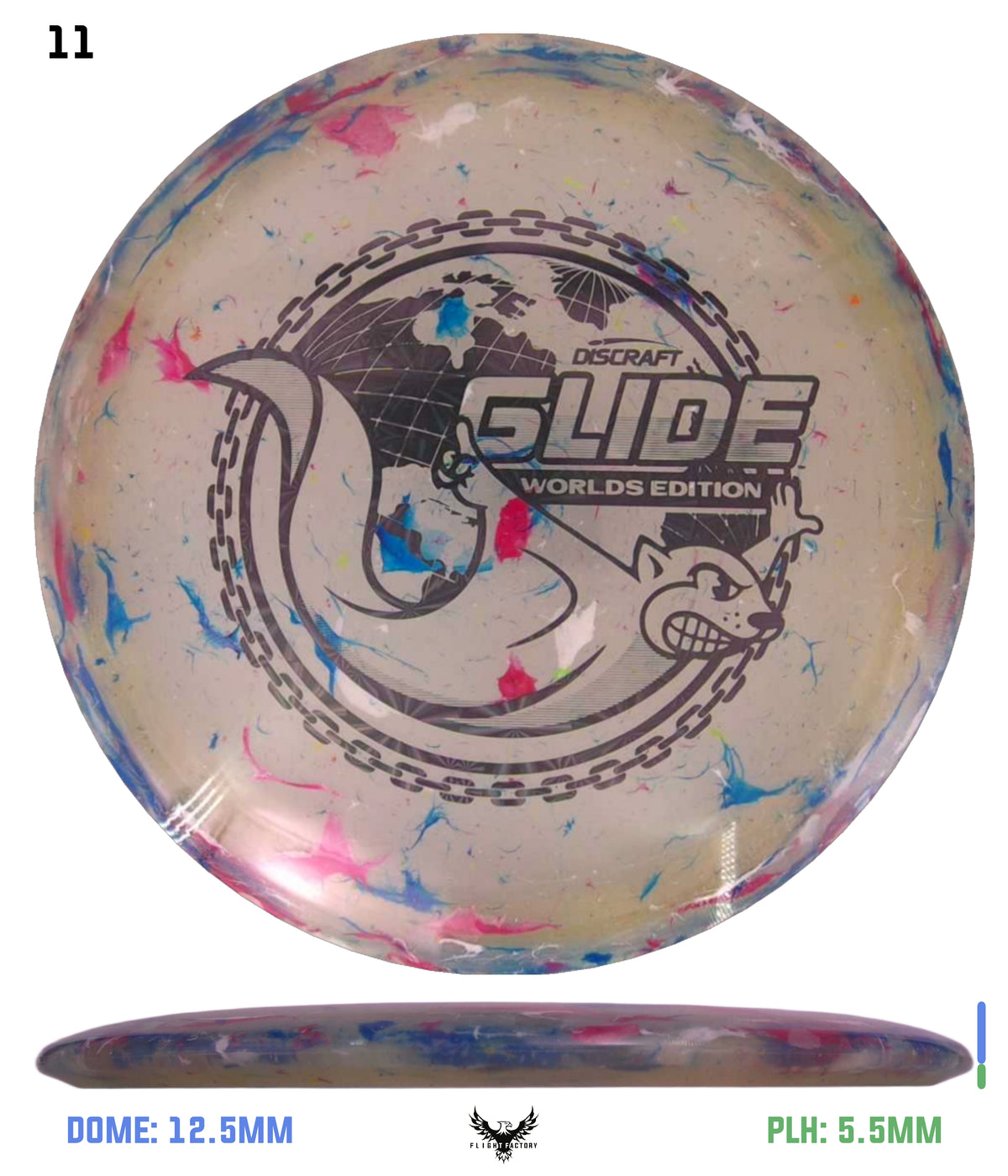 Discraft Jawbreaker Z FLX Glide - "Around the World" 2026 Worlds Edition