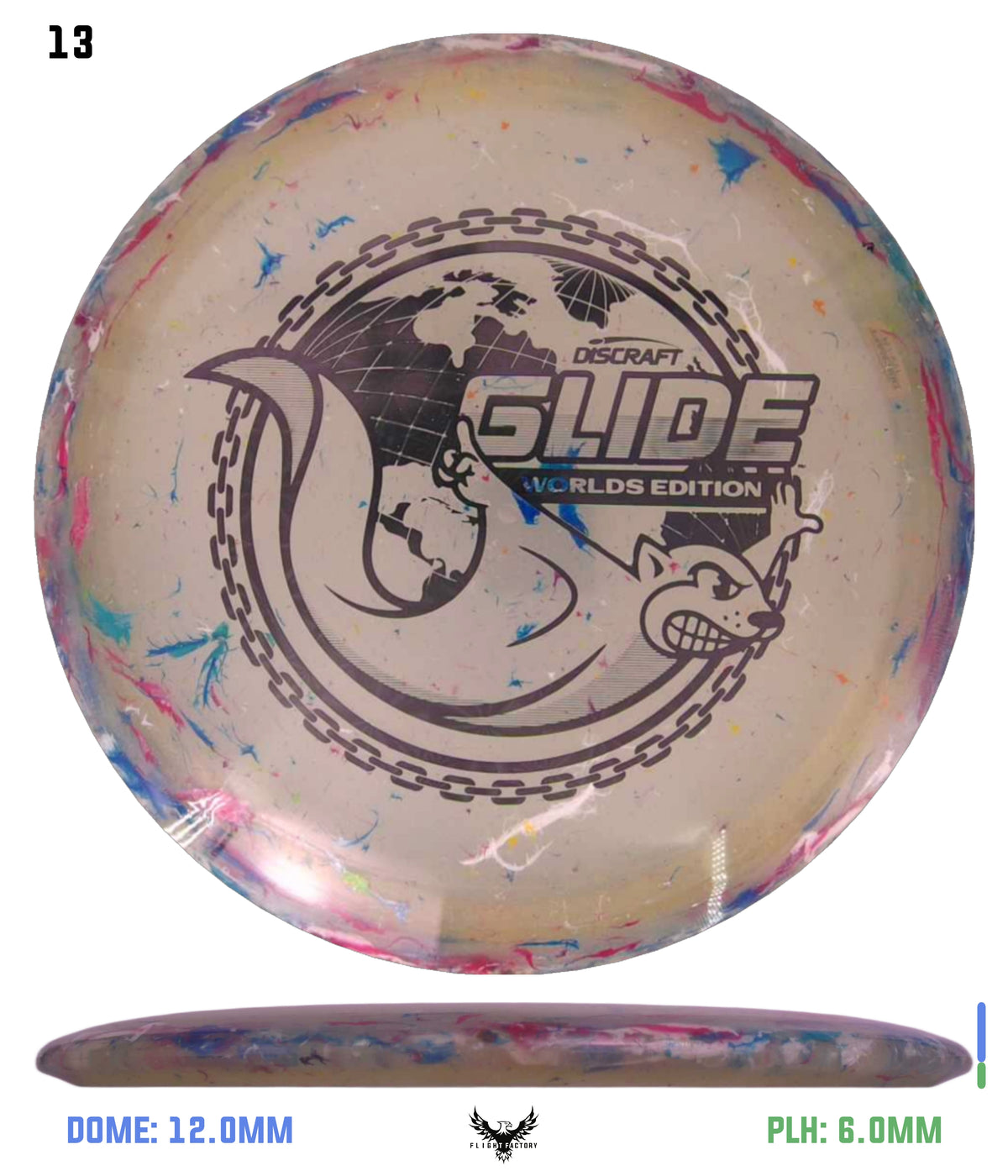 Discraft Jawbreaker Z FLX Glide - "Around the World" 2026 Worlds Edition
