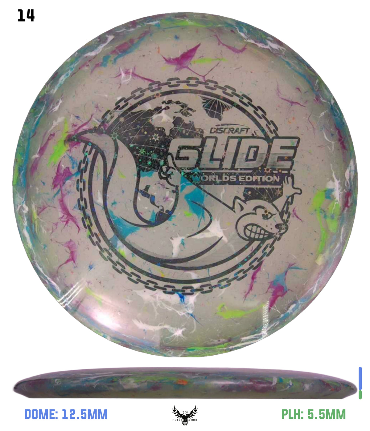 Discraft Jawbreaker Z FLX Glide - "Around the World" 2026 Worlds Edition