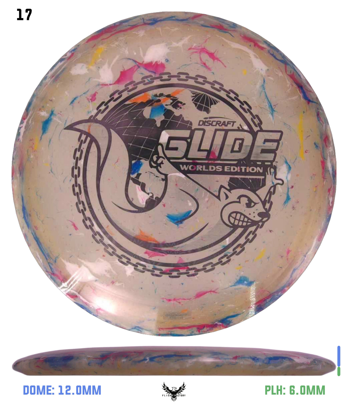 Discraft Jawbreaker Z FLX Glide - "Around the World" 2026 Worlds Edition