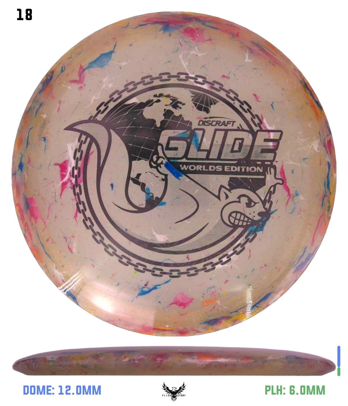 Discraft Jawbreaker Z FLX Glide - "Around the World" 2026 Worlds Edition