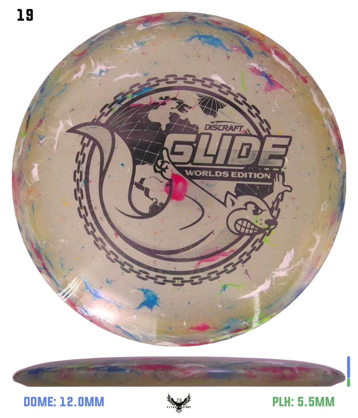 Discraft Jawbreaker Z FLX Glide - "Around the World" 2026 Worlds Edition