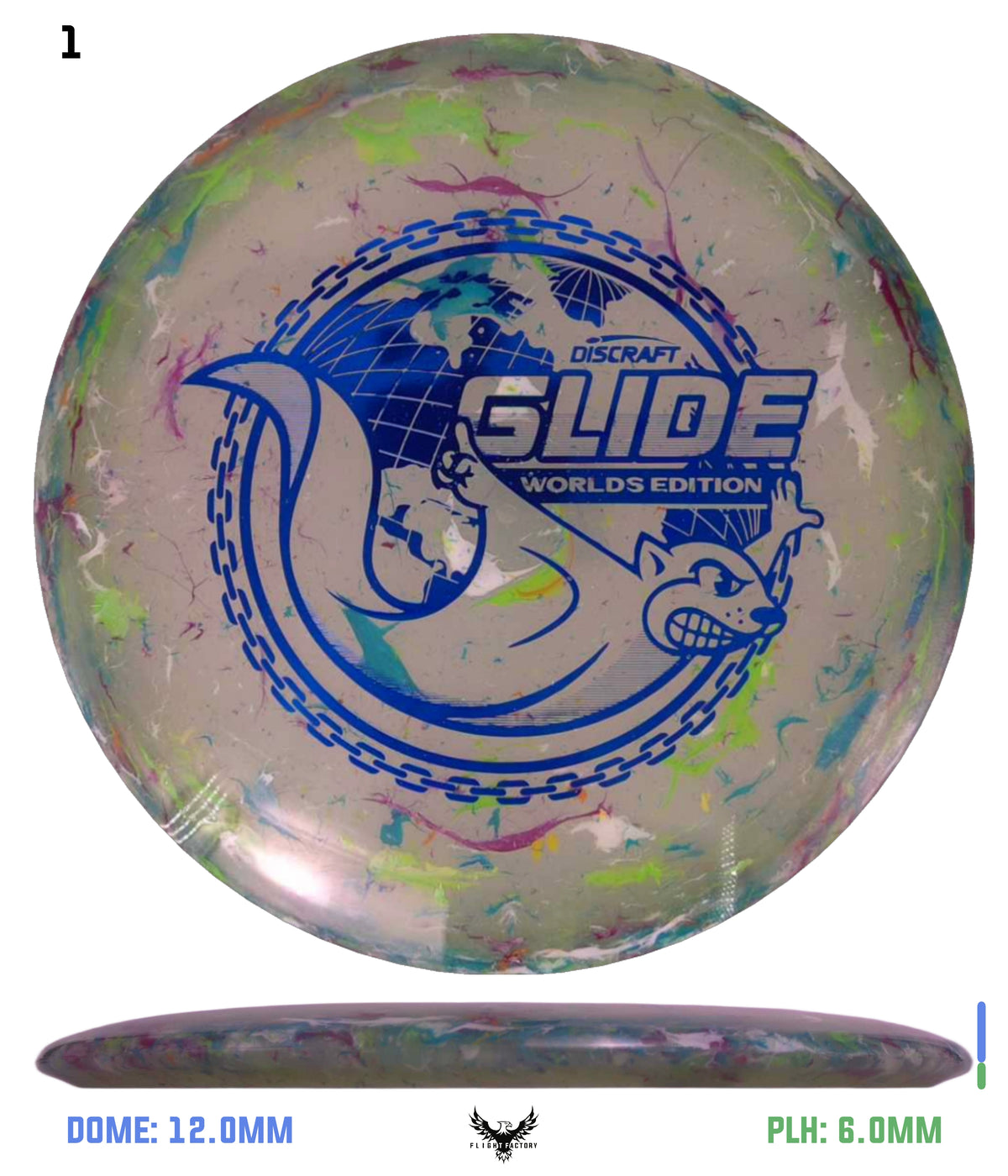 Discraft Jawbreaker Z FLX Glide - "Around the World" 2026 Worlds Edition