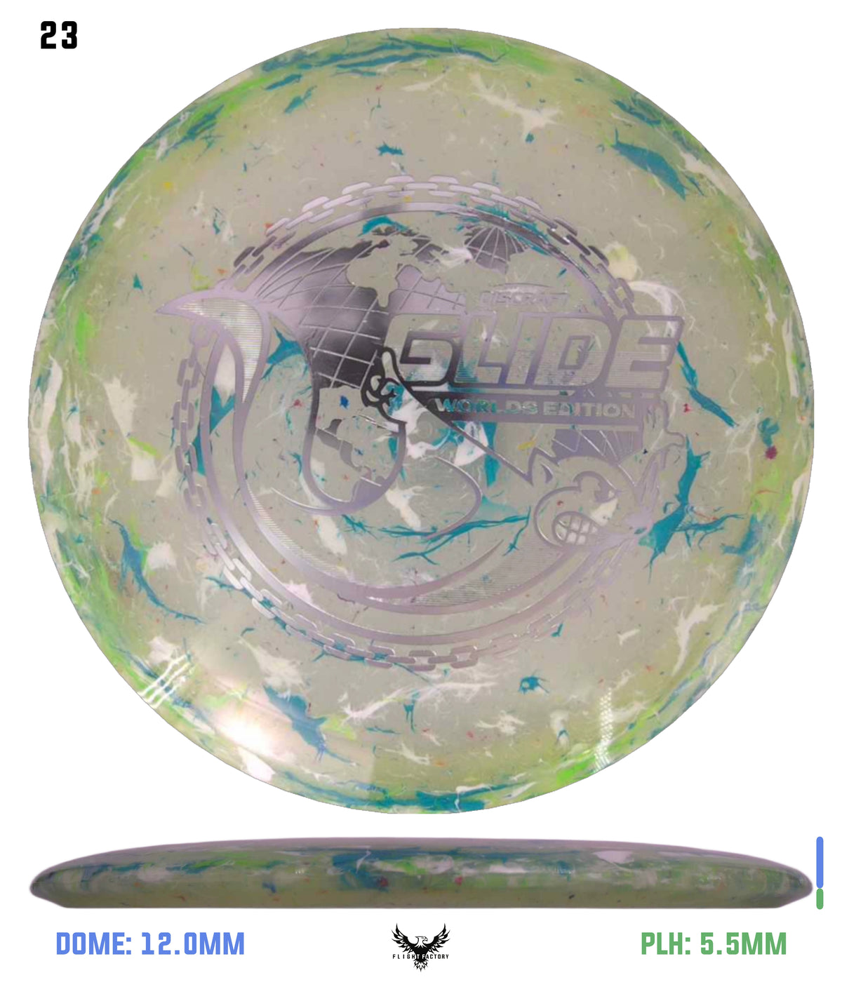 Discraft Jawbreaker Z FLX Glide - "Around the World" 2026 Worlds Edition