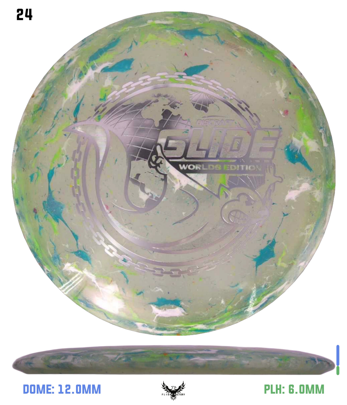 Discraft Jawbreaker Z FLX Glide - "Around the World" 2026 Worlds Edition