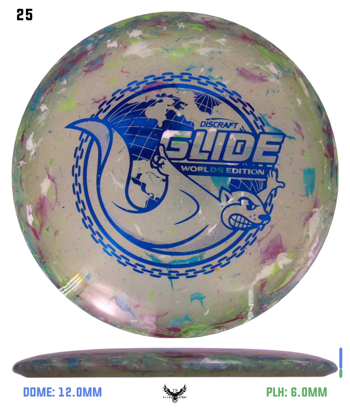 Discraft Jawbreaker Z FLX Glide - "Around the World" 2026 Worlds Edition