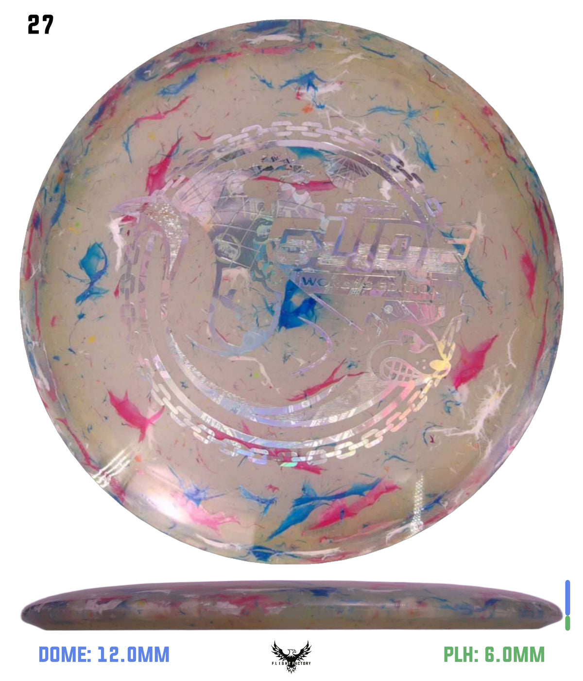 Discraft Jawbreaker Z FLX Glide - "Around the World" 2026 Worlds Edition