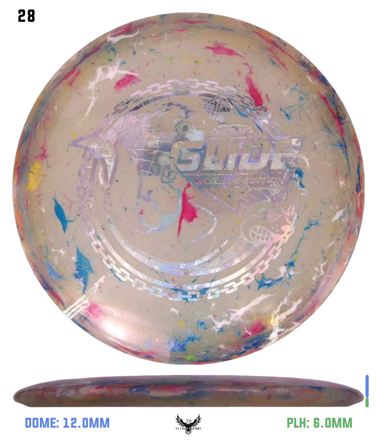 Discraft Jawbreaker Z FLX Glide - "Around the World" 2026 Worlds Edition