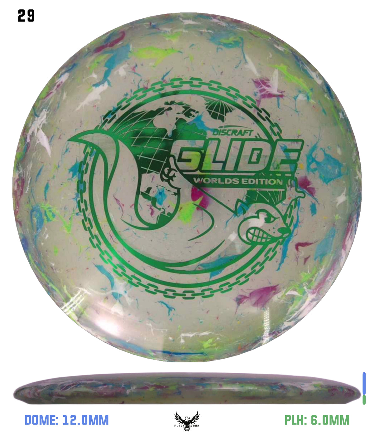 Discraft Jawbreaker Z FLX Glide - "Around the World" 2026 Worlds Edition