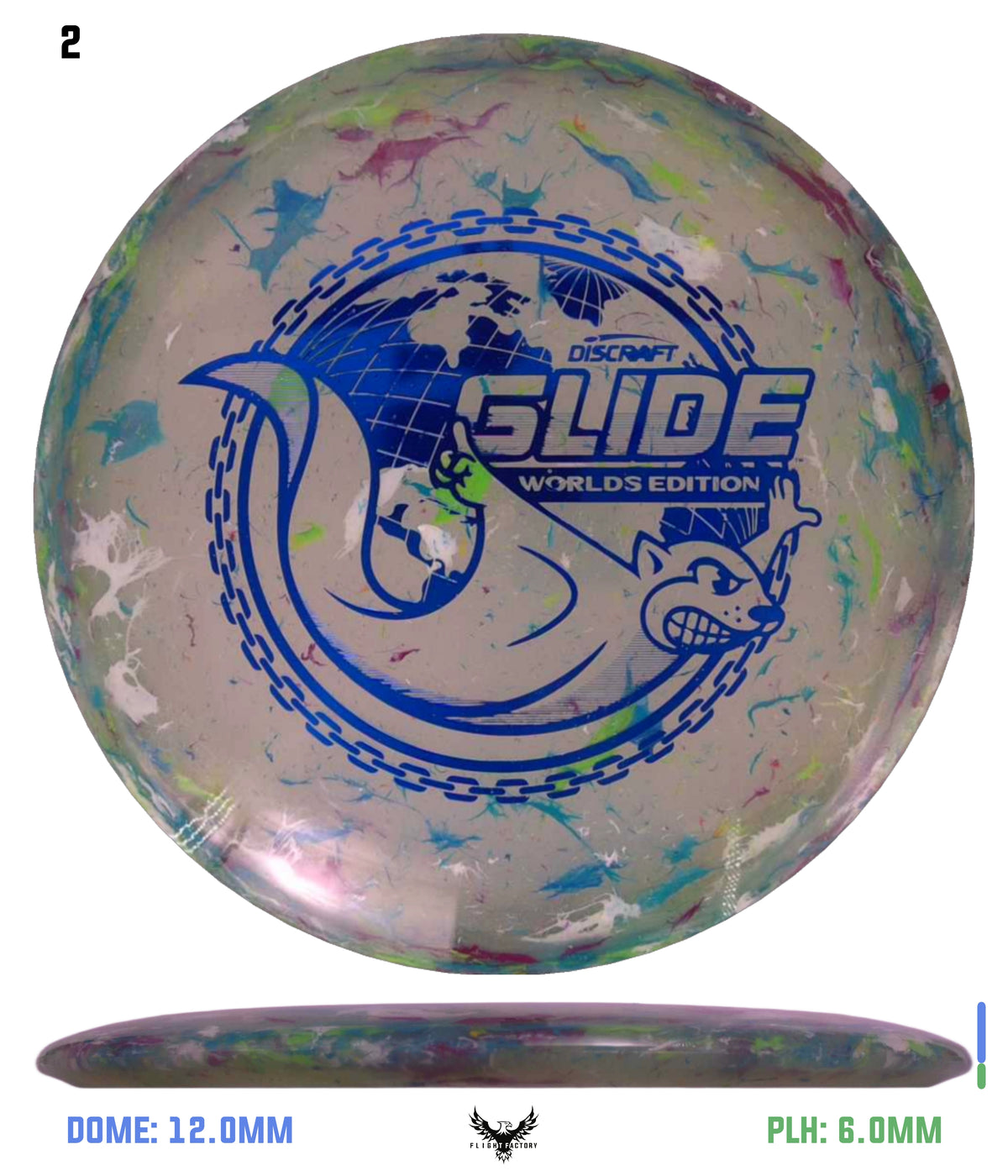 Discraft Jawbreaker Z FLX Glide - "Around the World" 2026 Worlds Edition