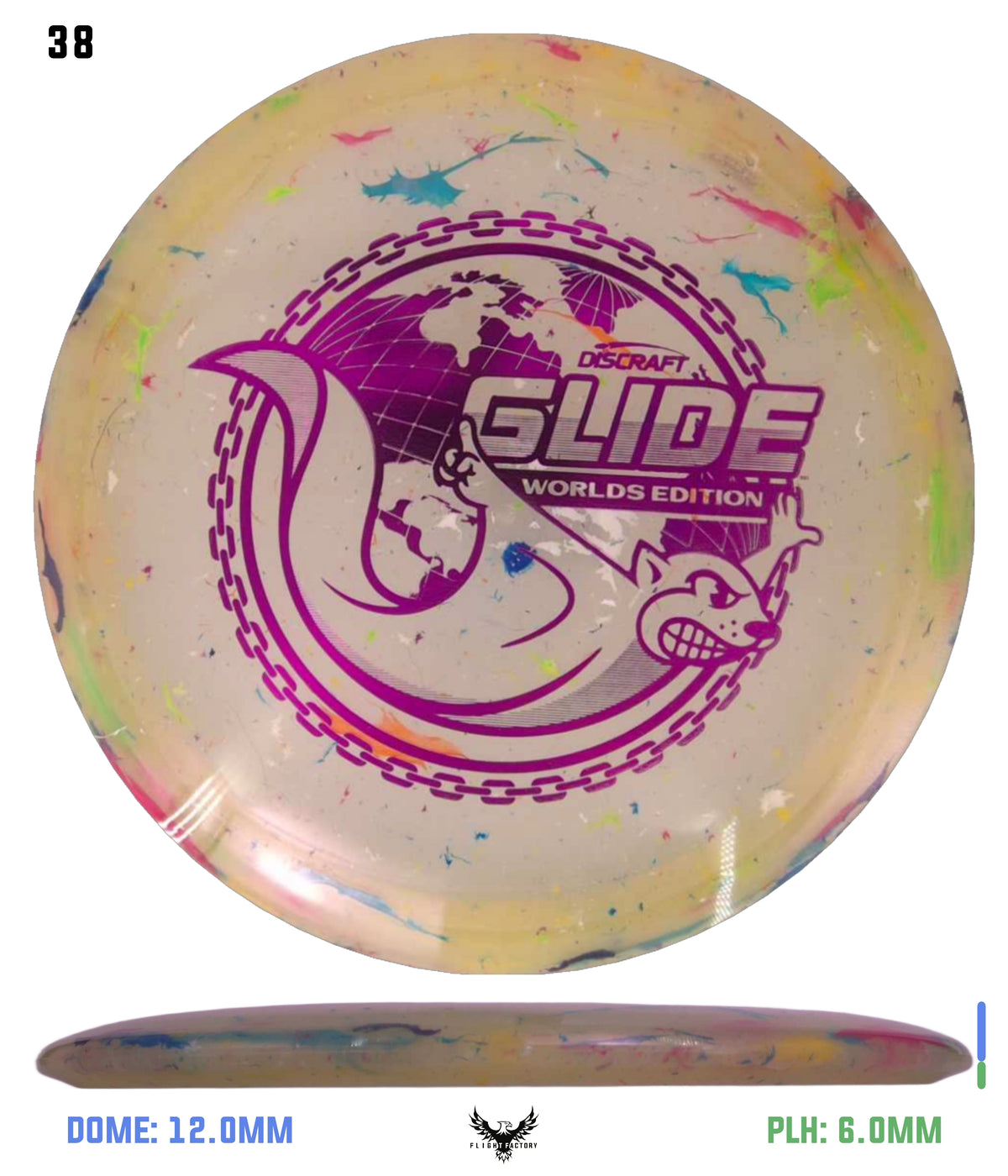 Discraft Jawbreaker Z FLX Glide - "Around the World" 2026 Worlds Edition