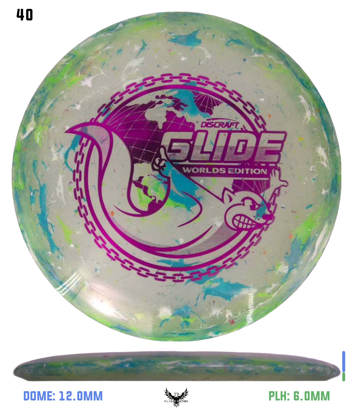 Discraft Jawbreaker Z FLX Glide - "Around the World" 2026 Worlds Edition