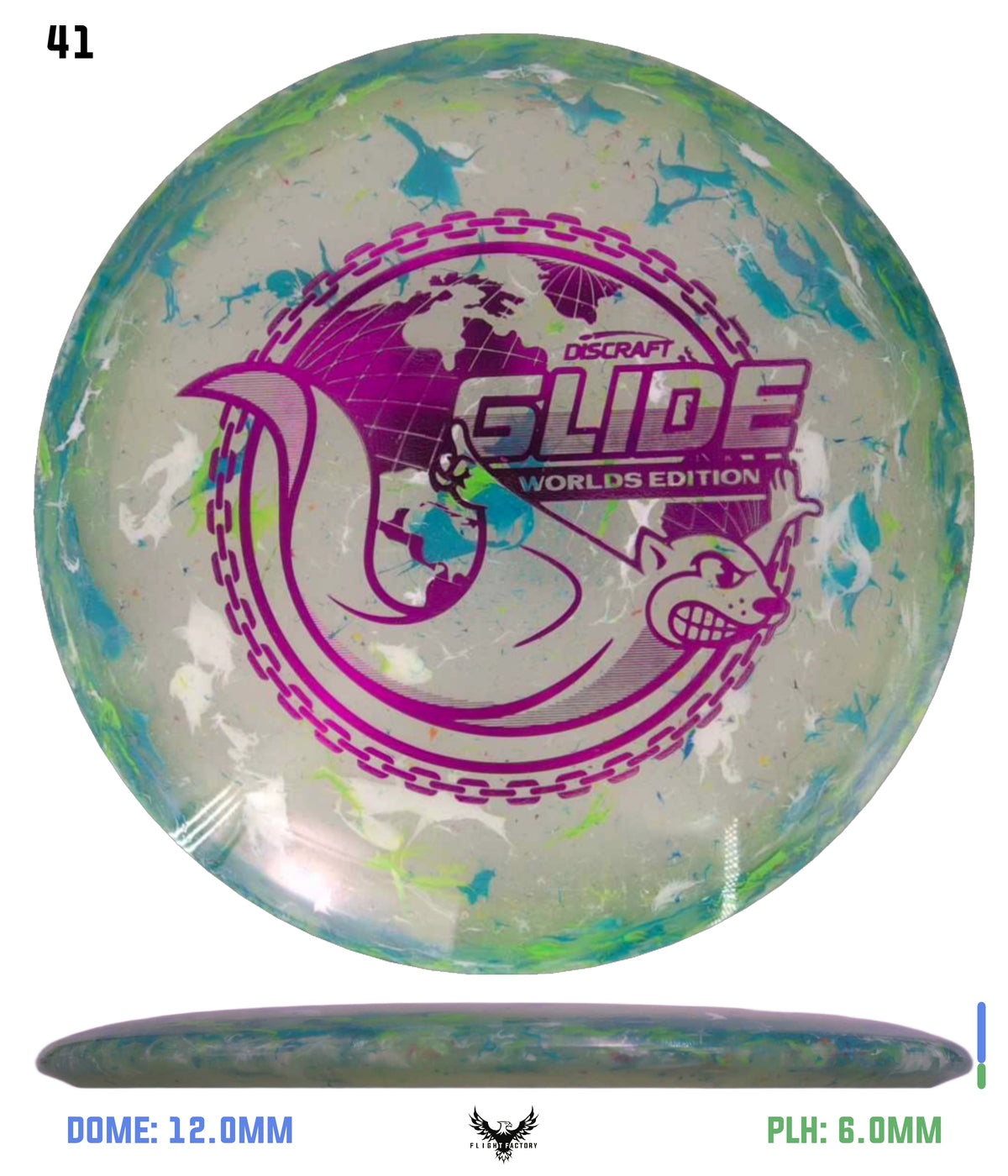 Discraft Jawbreaker Z FLX Glide - "Around the World" 2026 Worlds Edition