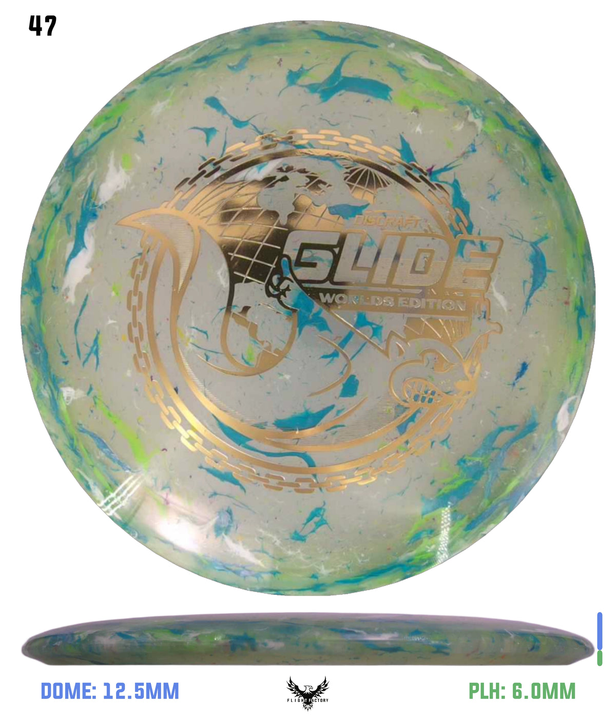 Discraft Jawbreaker Z FLX Glide - "Around the World" 2026 Worlds Edition