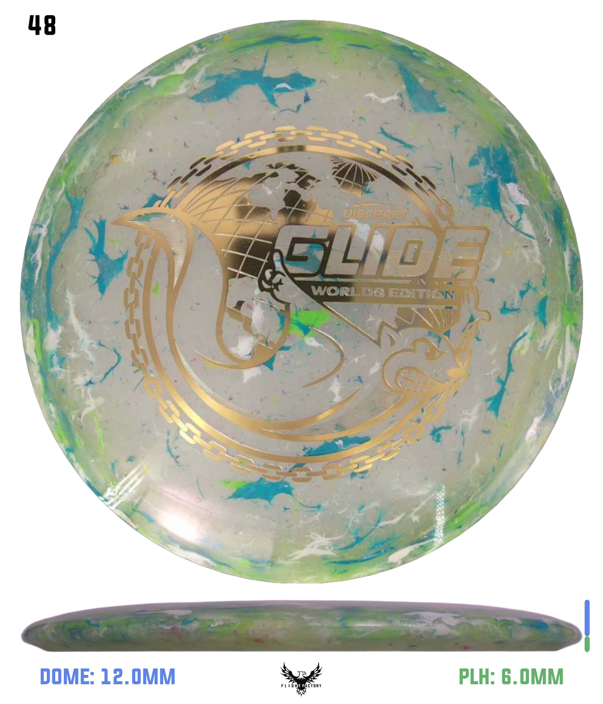 Discraft Jawbreaker Z FLX Glide - "Around the World" 2026 Worlds Edition