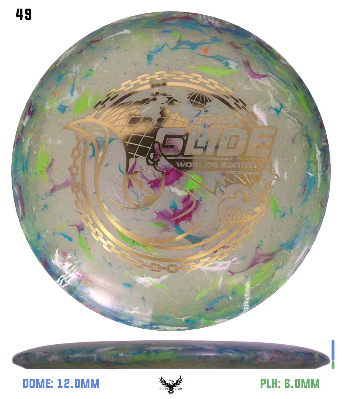 Discraft Jawbreaker Z FLX Glide - "Around the World" 2026 Worlds Edition