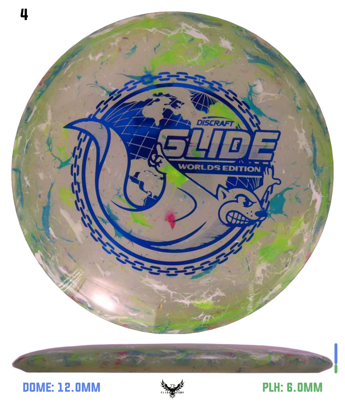 Discraft Jawbreaker Z FLX Glide - "Around the World" 2026 Worlds Edition