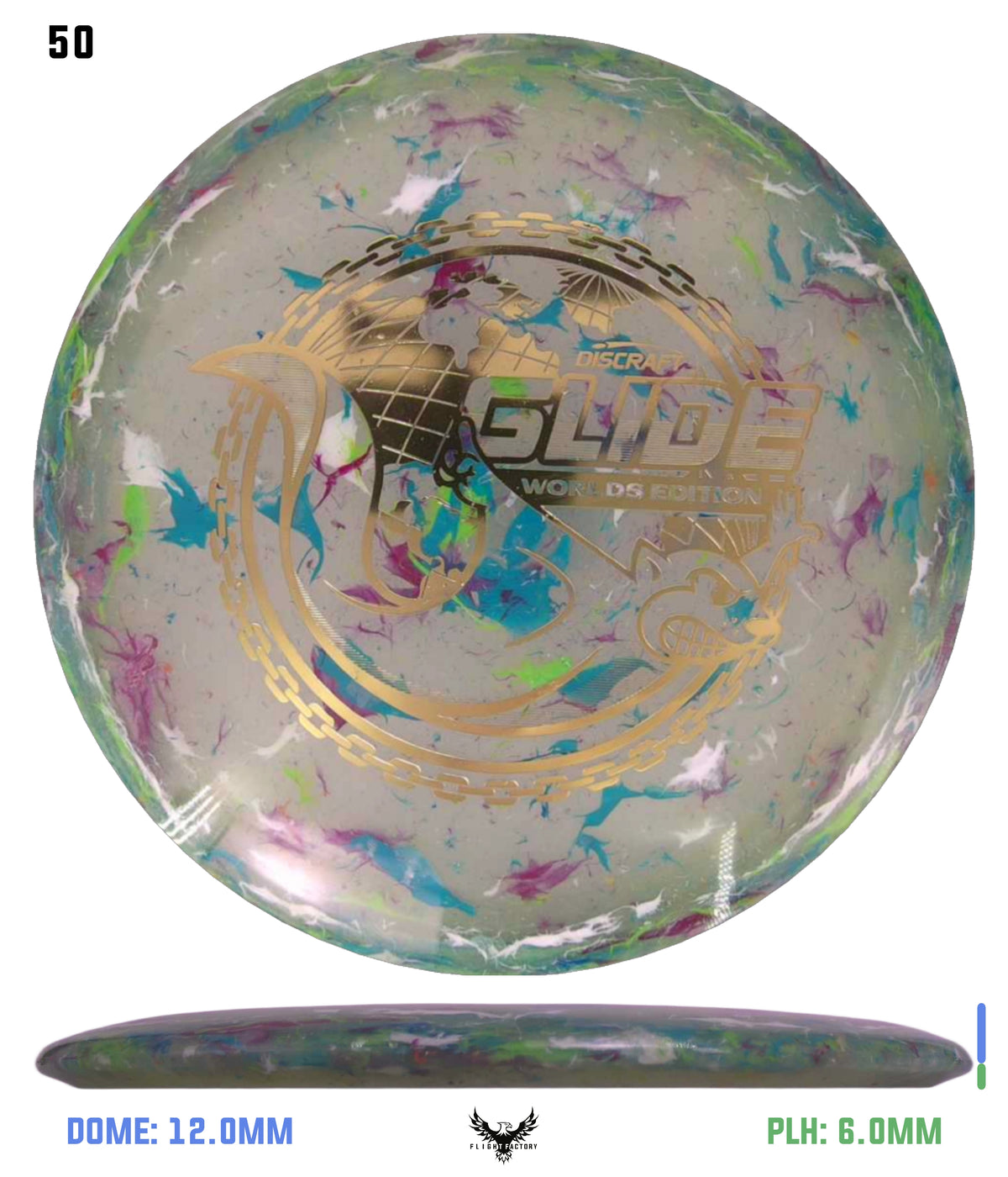 Discraft Jawbreaker Z FLX Glide - "Around the World" 2026 Worlds Edition